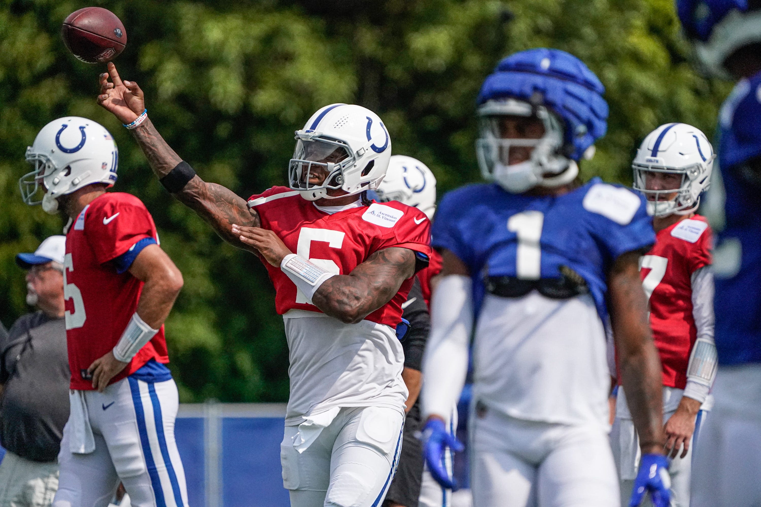 Colts camp observations: Big pass plays can't save offense's rough day