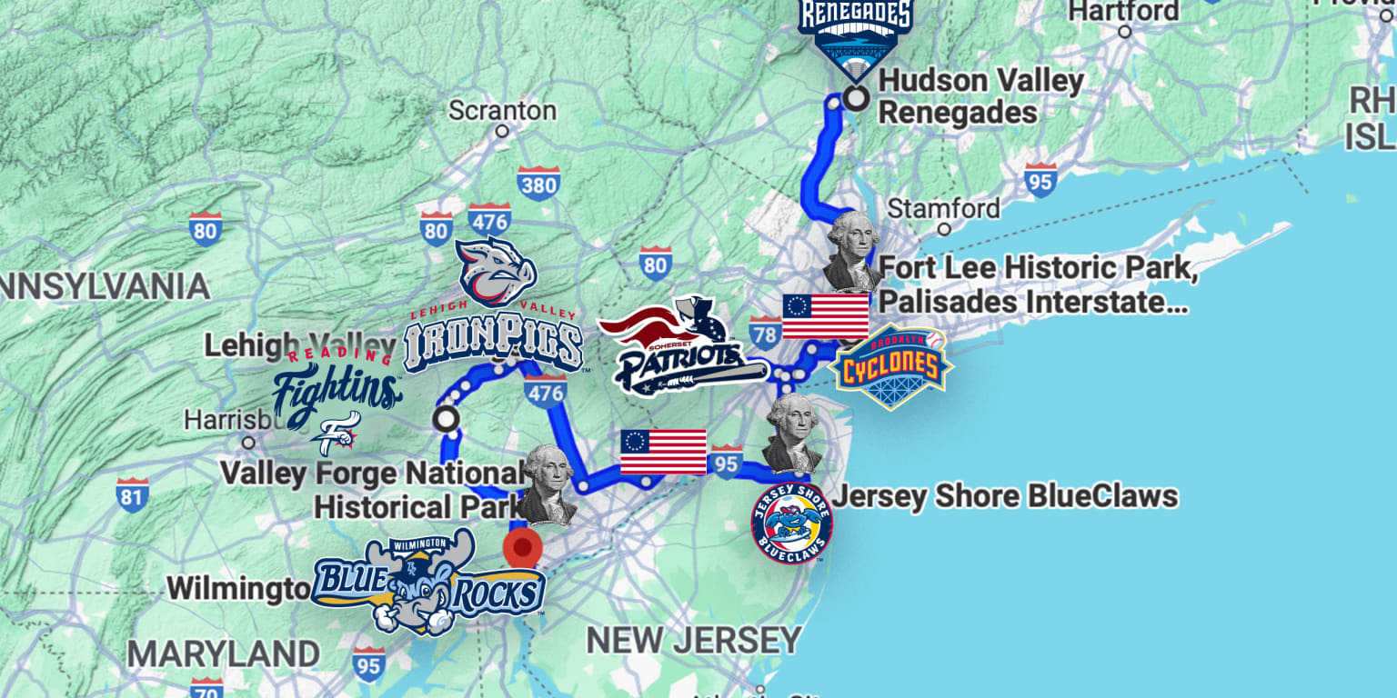 This revolutionary Minor League road trip salutes General George Washington