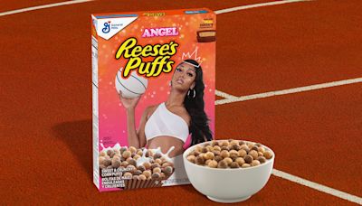 Angel Reese Takes Over The Reese's Puffs Box For Her Own Promotion