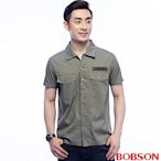 BOBSON 男款軍裝式襯衫