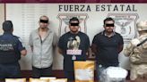 Detienen a 3 hombres en Tecate; portaban drogas y armamento de alto impacto