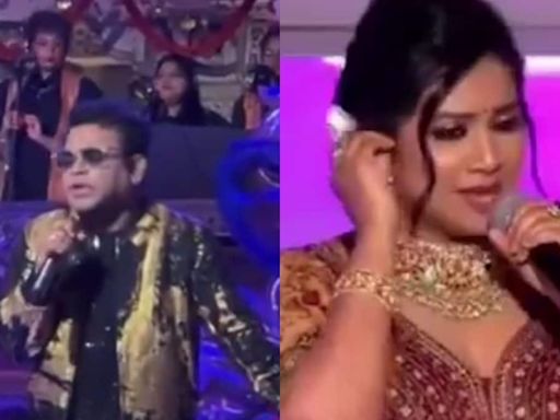 AR Rahman And Shreya Ghoshal Serenade With Guru Songs At Anant Ambani-Radhika Merchant's Reception - News18