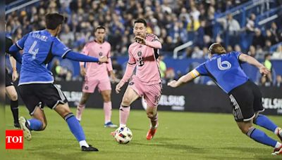 Lionel Messi plays through injury scare in Inter Miami's 3-2 MLS victory over Montreal | Football News - Times of India