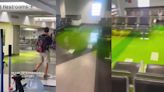 ¡De terror! Líquido verde escurre de paredes en aeropuerto de Miami