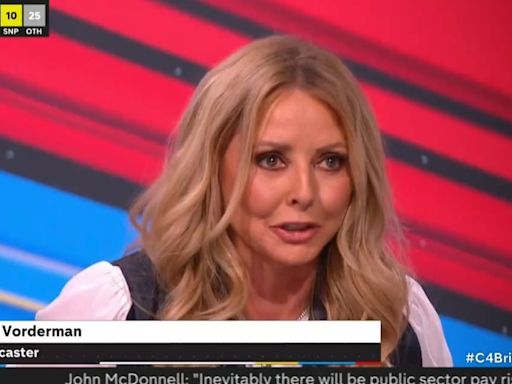 'Let's Get The Party Started': Carol Vorderman Pulls No Punches As Tories Suffer Crushing Election Defeat