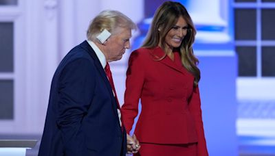 Former first lady Melania Trump makes a rare appearance on the Republican convention's last night