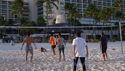 T20 World Cup 2024: Indian players including Kohli, Pandya, Rinku engage in beach volleyball ahead of Super 8 clash