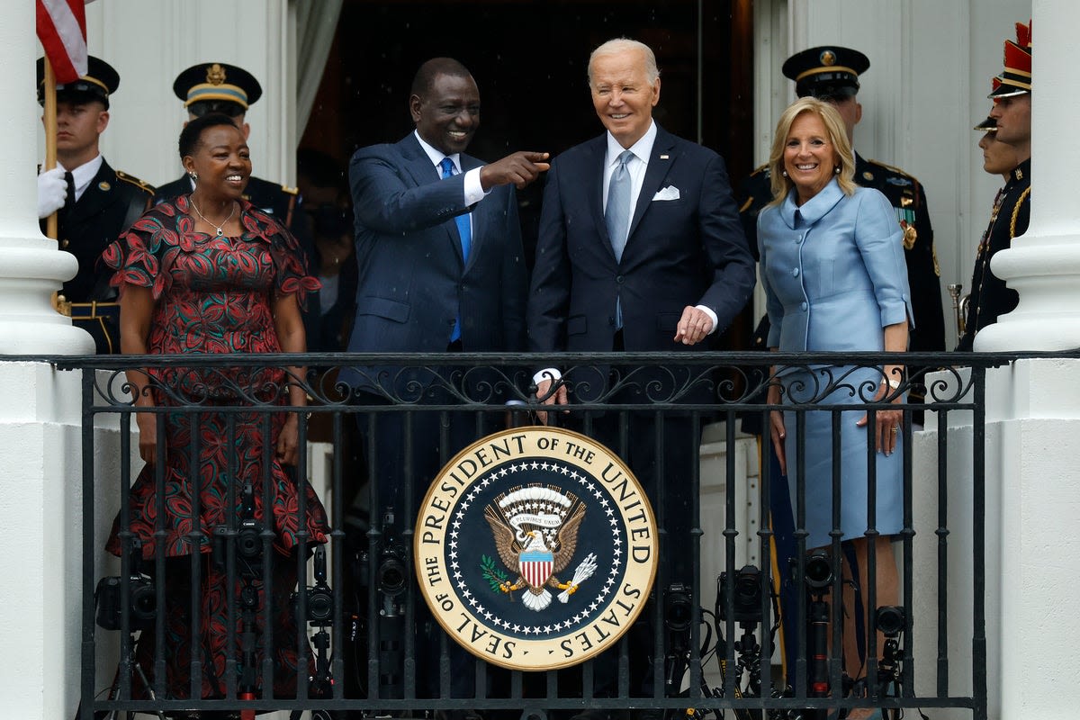 Biden pulls out all the stops for Kenya’s leader with largest state dinner of presidency so far