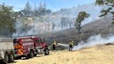 As temperature hits 101, two firefighters are injured in Napa-area fire