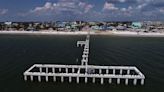 Flying over Fort Myers Beach one year after Hurricane Ian provides dramatic views