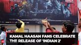 Kamal Haasan movie 'Indian 2' released in theatre, fans celebrate by bursting crackers