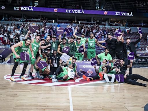 Seleção brasileira masculina de basquete garante vaga na Olímpiada de Paris