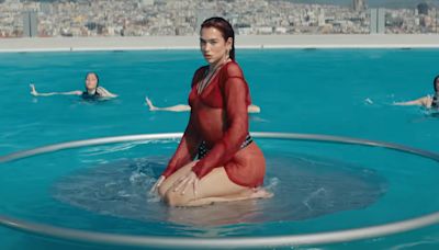 Dua Lipa Parties in Barcelona in Wet and Wild Video For New Song ‘Illusion’