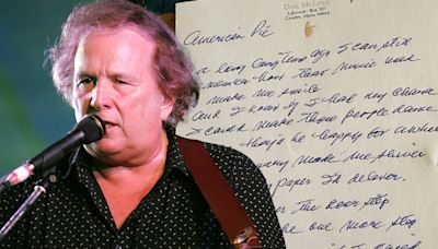 Don McLean Signed Copy of 'American Pie' Lyrics On Sale For $154K