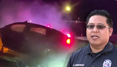 The Colony police officer recalls life-saving moment he pulled man from burning car