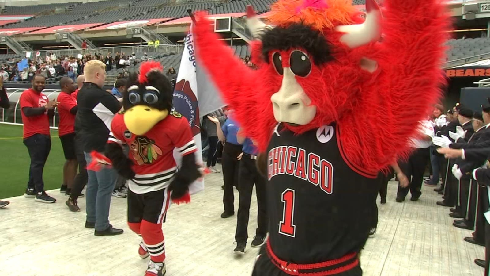 Torch lit for Special Olympics Opening Ceremony at Soldier Field