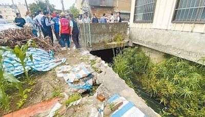 神岡灌溉溝底掏空 危及上百民宅