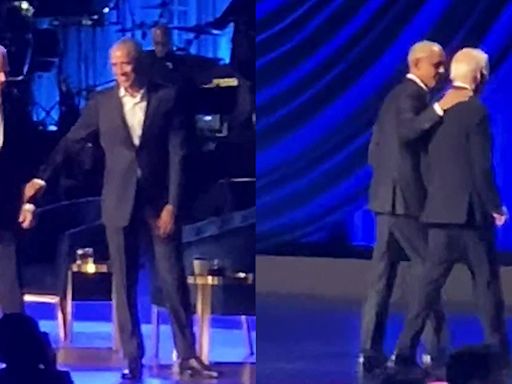 Video Of Biden Being Guided Offstage By Obama at Fundraiser Blows Up On Social Media