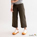 Arnold Palmer -女裝-大口袋設計斜紋寬鬆八分休閒褲-麻綠色