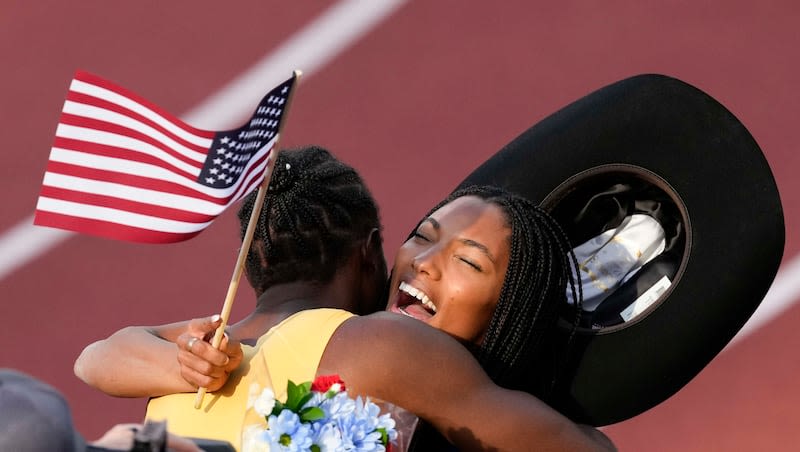 Video: After facing elimination, Tara Davis-Woodhall soared onto Team USA