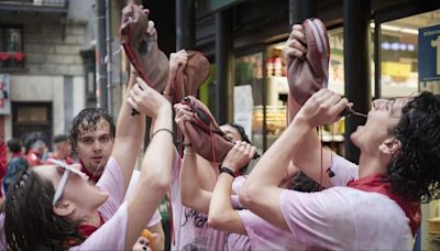 La bota de vino, el recipiente estrella de los Sanfermines