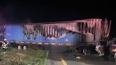 Eastbound Interstate 70 reopens after closing near Byers due to semitrailer, SUV crash and fire