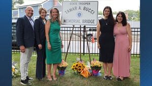 Stoneham bridge dedicated to fallen MSP Trooper Tamar Bucci