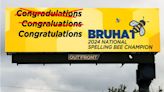 Creative billboards recognize Spelling Bee champion from Tampa Bay area