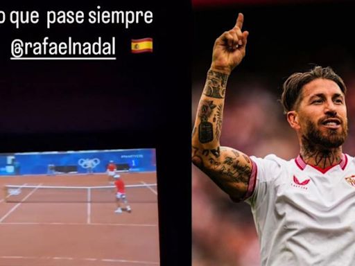 Sergio Ramos deja a todos sin palabras animando Nadal en inglés: "Oh my God"