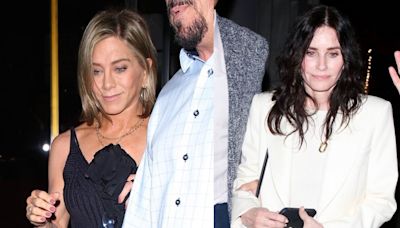 Jennifer Aniston & Courteney Cox Enjoy Night Out with Friends in Beverly Hills!