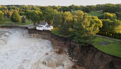 Minnesota family store is demolished from its perch near dam damaged by surging river