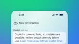 Copilot Chat in GitHub's mobile app is now generally available