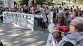 Protesta en Palma para exigir un alto al fuego tras la invasión israelí de Rafah en Gaza