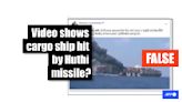 Old video of Sri Lanka cargo ship fire falsely linked to Huthi attack