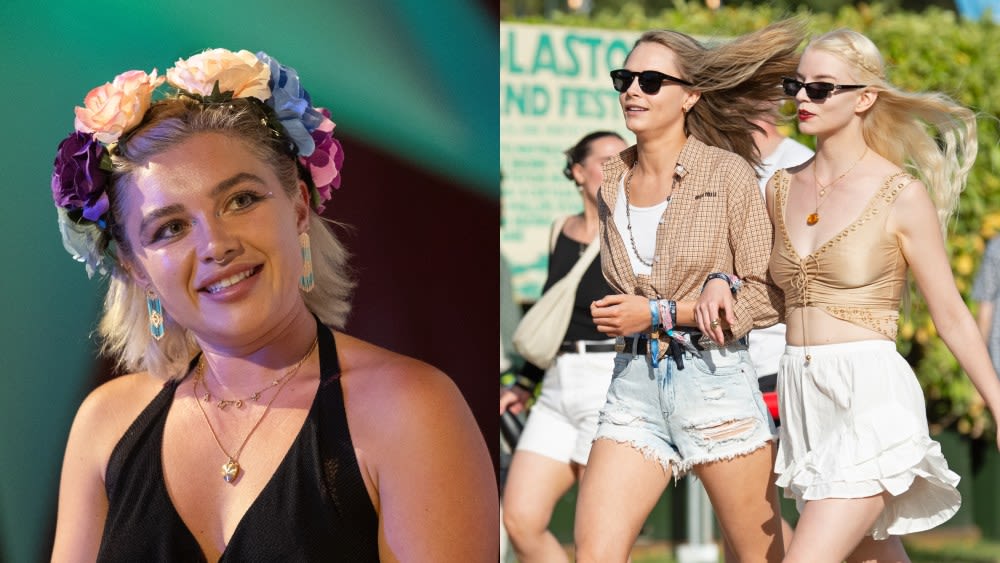 ...to ‘Midsommar’ in Flower Crown and Double-slit Dress, Anya Taylor-Joy Opts for Airy Summer Style and More Looks at Glastonbury...