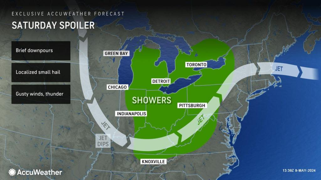 Showers to dampen Mother's Day weekend across Northeast