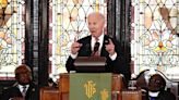 Joe Biden gives campaign speech at site of Mother Emanuel AME church in Charleston