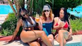 Sugababes unwind by the pool in Marrakesh after Glastonbury success