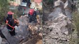 Riesgo de caída de rocas gigantes en Tlalnepantla