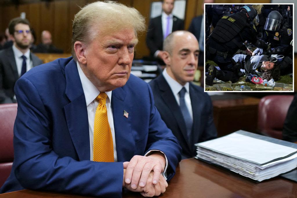 Trump ‘hush money’ NYC trial live updates: Ex-president condemns ‘radical left lunatics’ for violent, pro-terror protests