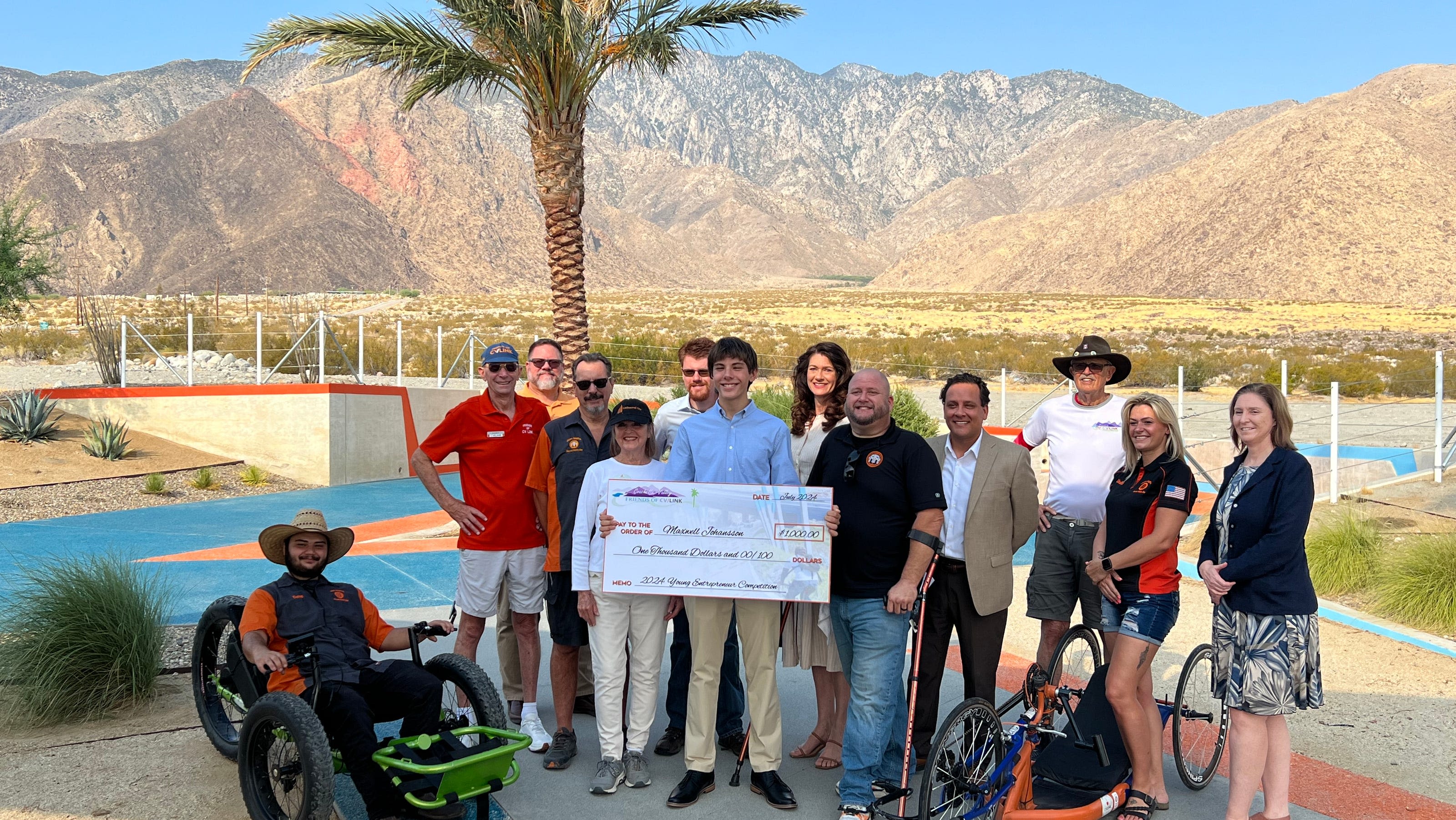 Rancho Mirage High student recognized for entrepreneurial plan along CV Link