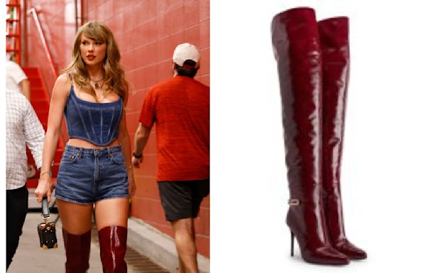 Taylor Swift Kickstarts Fall ’24’s Statement Boot Trend at Chiefs Game: Could Her Red Thigh-Highs Mean ‘Reputation...