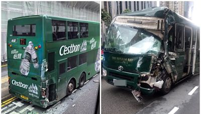 灣仔城巴遭旅遊巴撼撞 女車長頸痛送院