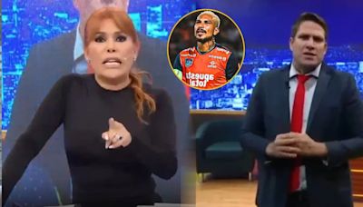 Magaly Medina molesta con Paco Bazán por defender a Paolo Guerrero: “Rectifícate, no lo inviten”