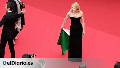 El gesto reivindicativo de Cate Blanchett en Cannes: lleva un vestido con los colores de la bandera palestina