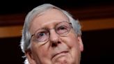 Mitch McConnell asked to comment on Trump’s attacks on his wife