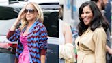 Sarah Jessica Parker Wears Colorful Outfit on Set of ‘And Just Like That’ Season 3 with Sarita Choudhury