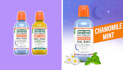 Ditch morning breath with help from TheraBreath's overnight rinse