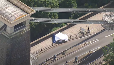 Manhunt after human remains found in suitcases left by Clifton Suspension Bridge in Bristol