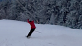 Skier's "Aggressive" Technique Is Turning Heads Across The Internet